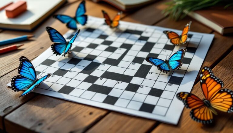 Tout savoir sur les mots fléchés : les papillons en tête d&rsquo;affiche